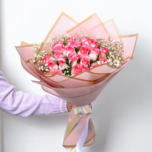Pink Roses Luxury Bouquet