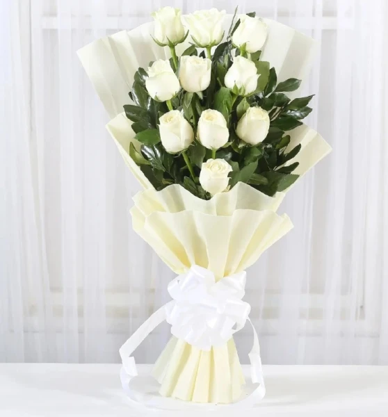 White Roses Bouquet