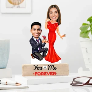 Proposing Couple's Caricature
